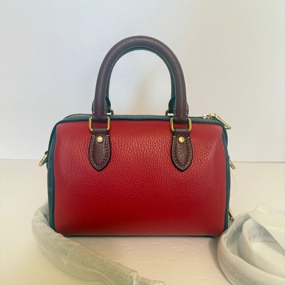 coach Mini Rowan Crossbody Bag In Colorblock Signature Canvas cbm68 - Picture 2 of 6